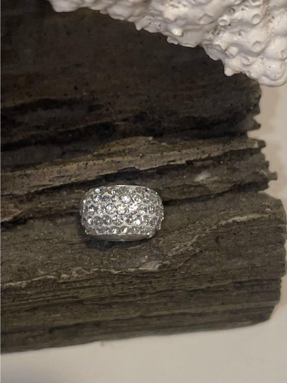 Silver Swarovski  crystal charm - Women Jewelry